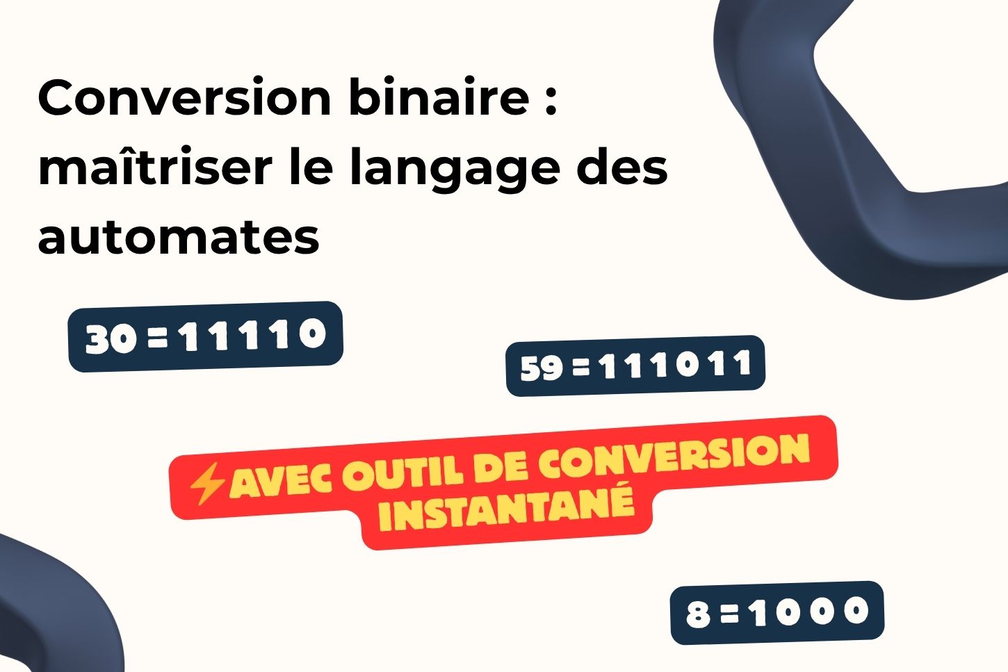 Conversion binaire : maîtriser le langage des automates