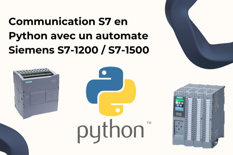Python Interface With S7 Software Controller Communication S7 en Python avec un automate Siemens S7-1200 / S7-1500 ...