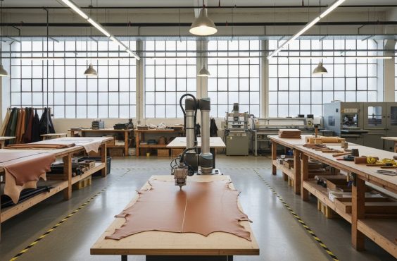 Cobot - Maroquinerie - Encollage