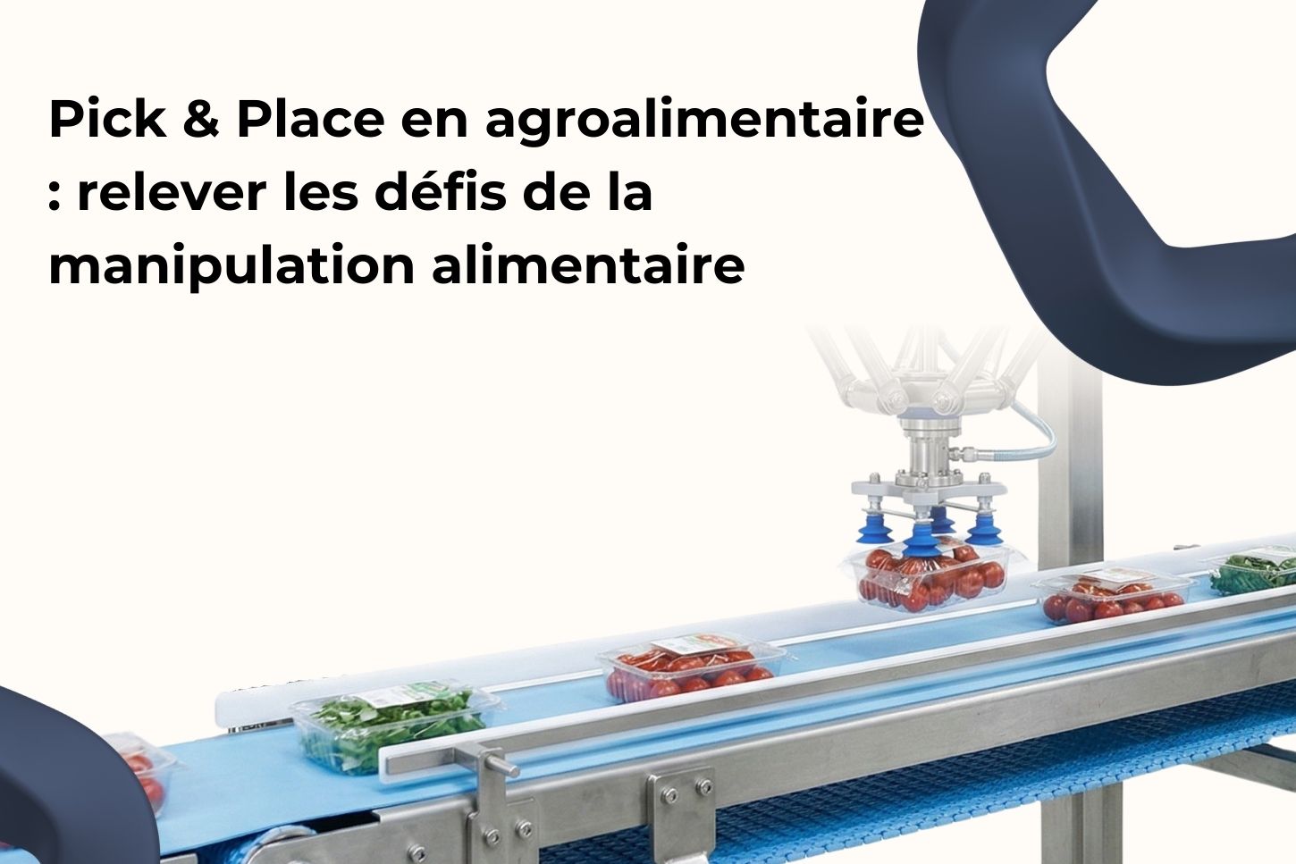 Pick & Place en agroalimentaire : relever les défis de la manipulation alimentaire